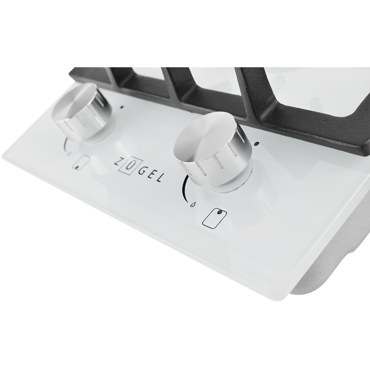 Встраиваемая газовая варочная панель ZUGEL ZGH292W, белая