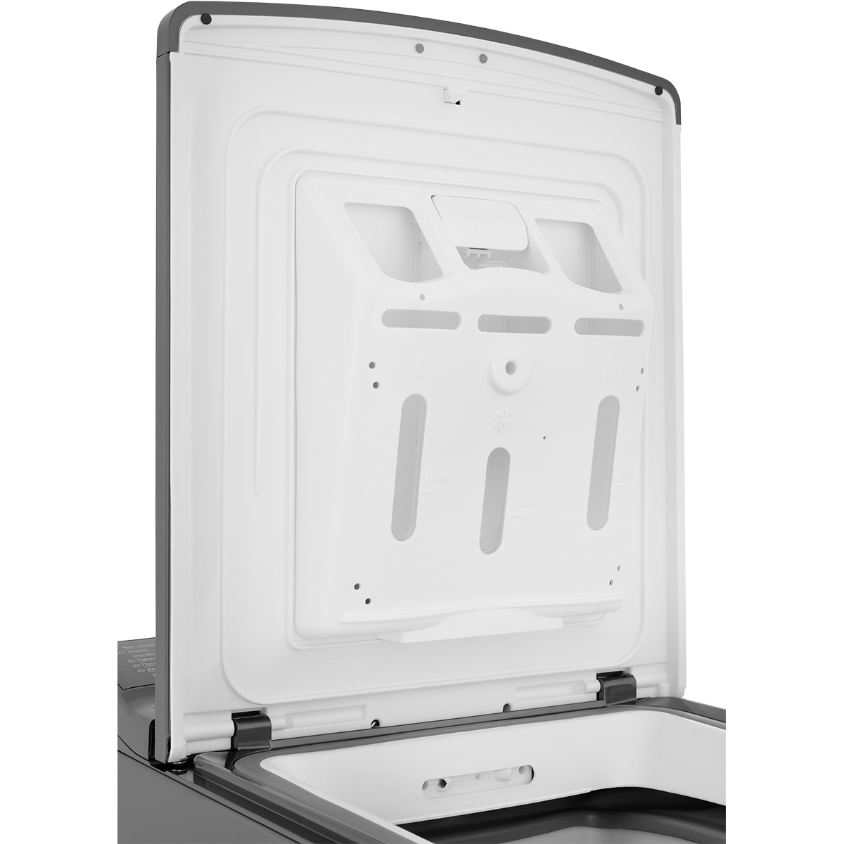 Стиральная машина с вертикальной загрузкой ZUGEL ZWT9, Steam Inverter, серебристая