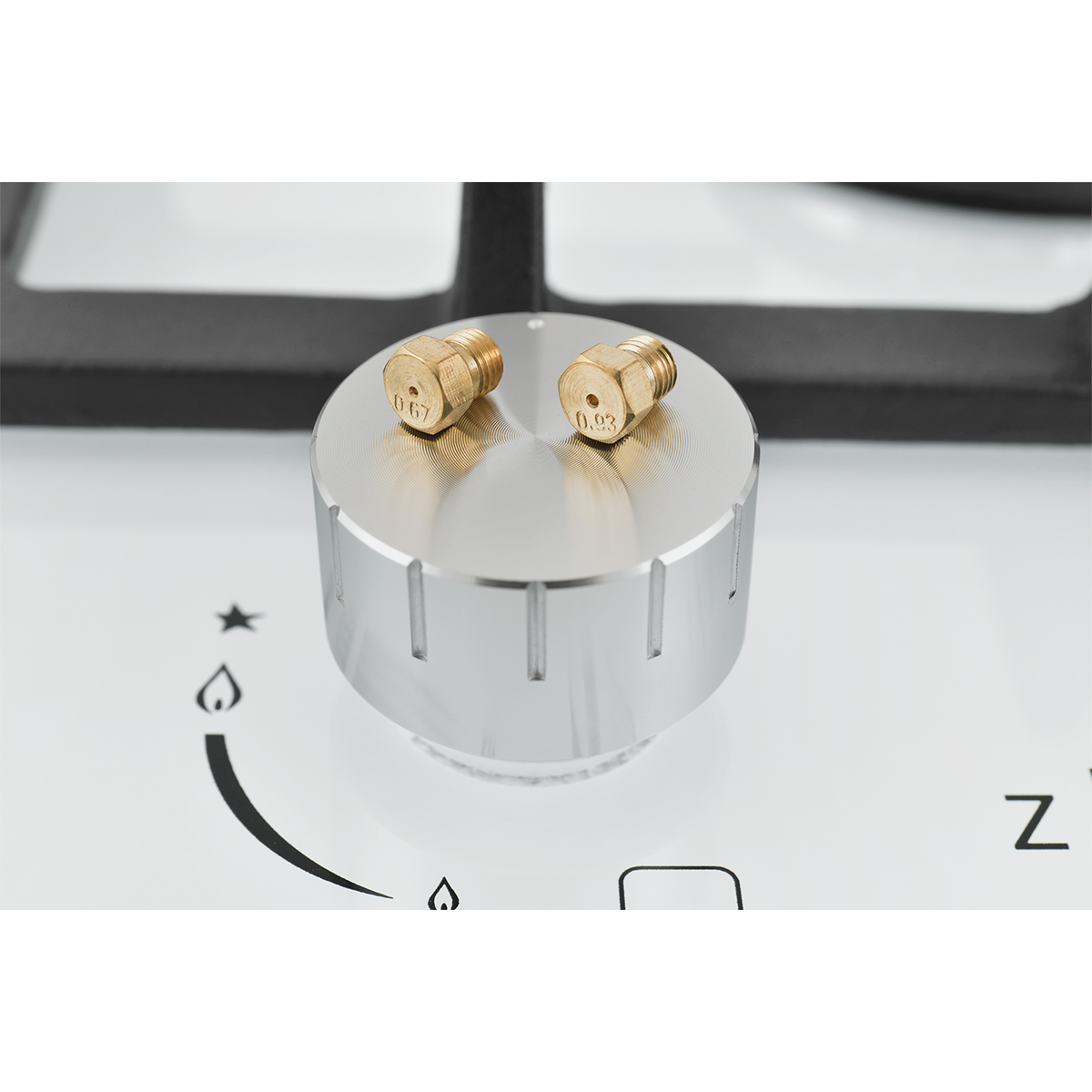 Встраиваемая газовая варочная панель ZUGEL ZGH292W, белая