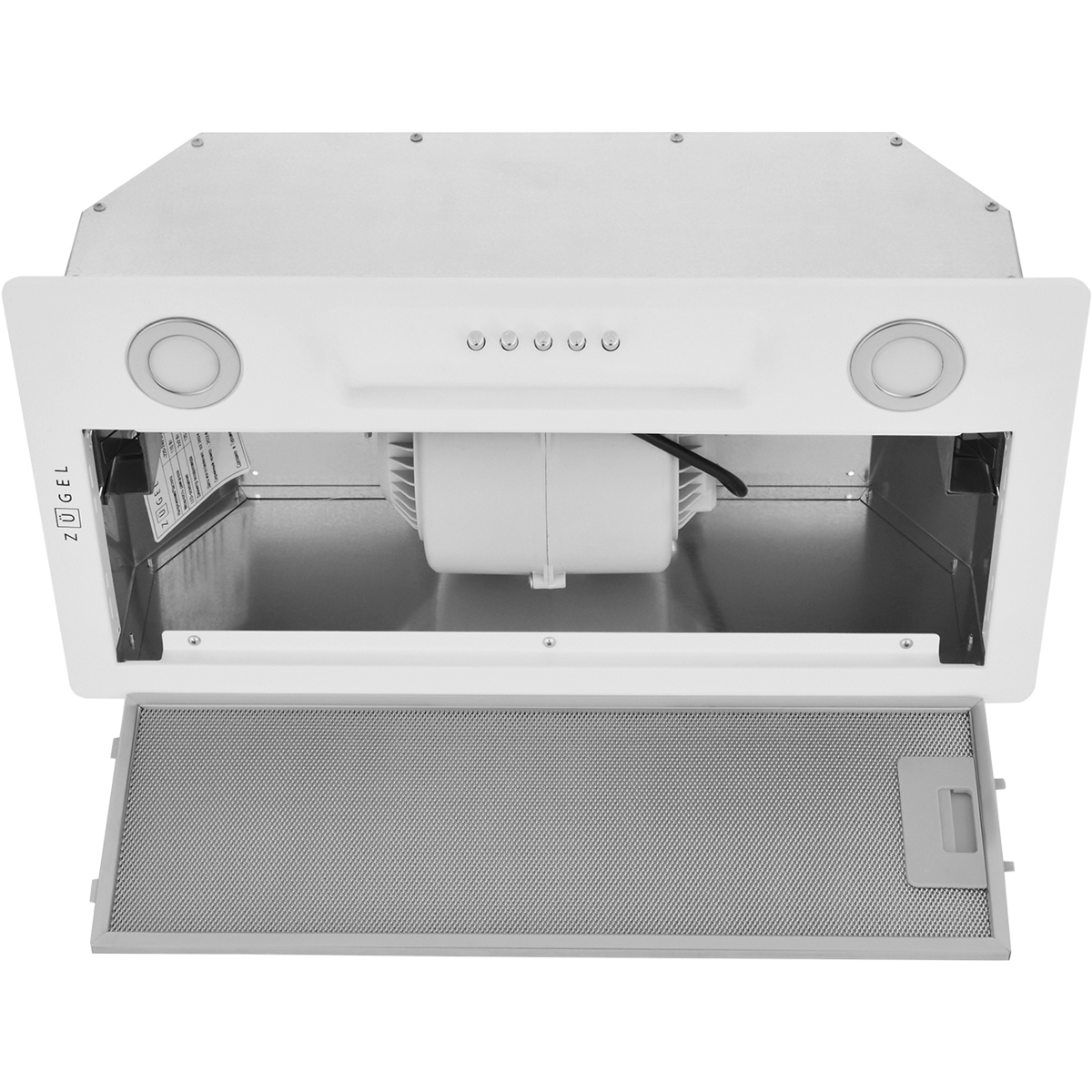 Вытяжка встраиваемая ZUGEL ZHI521W, белая