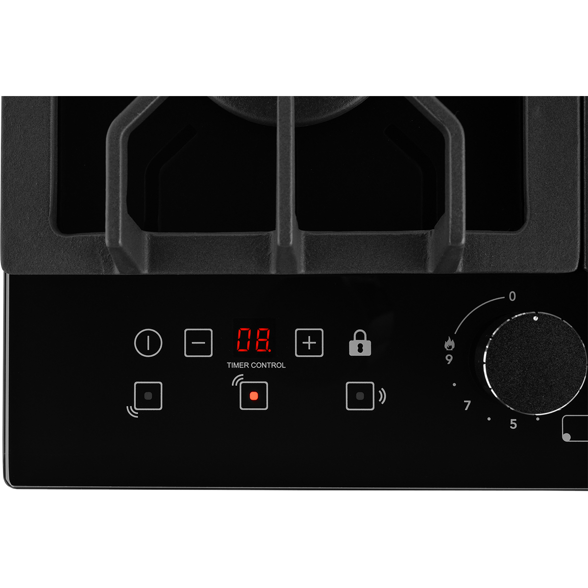 Встраиваемая газовая варочная панель ZUGEL ZGH450X, черная