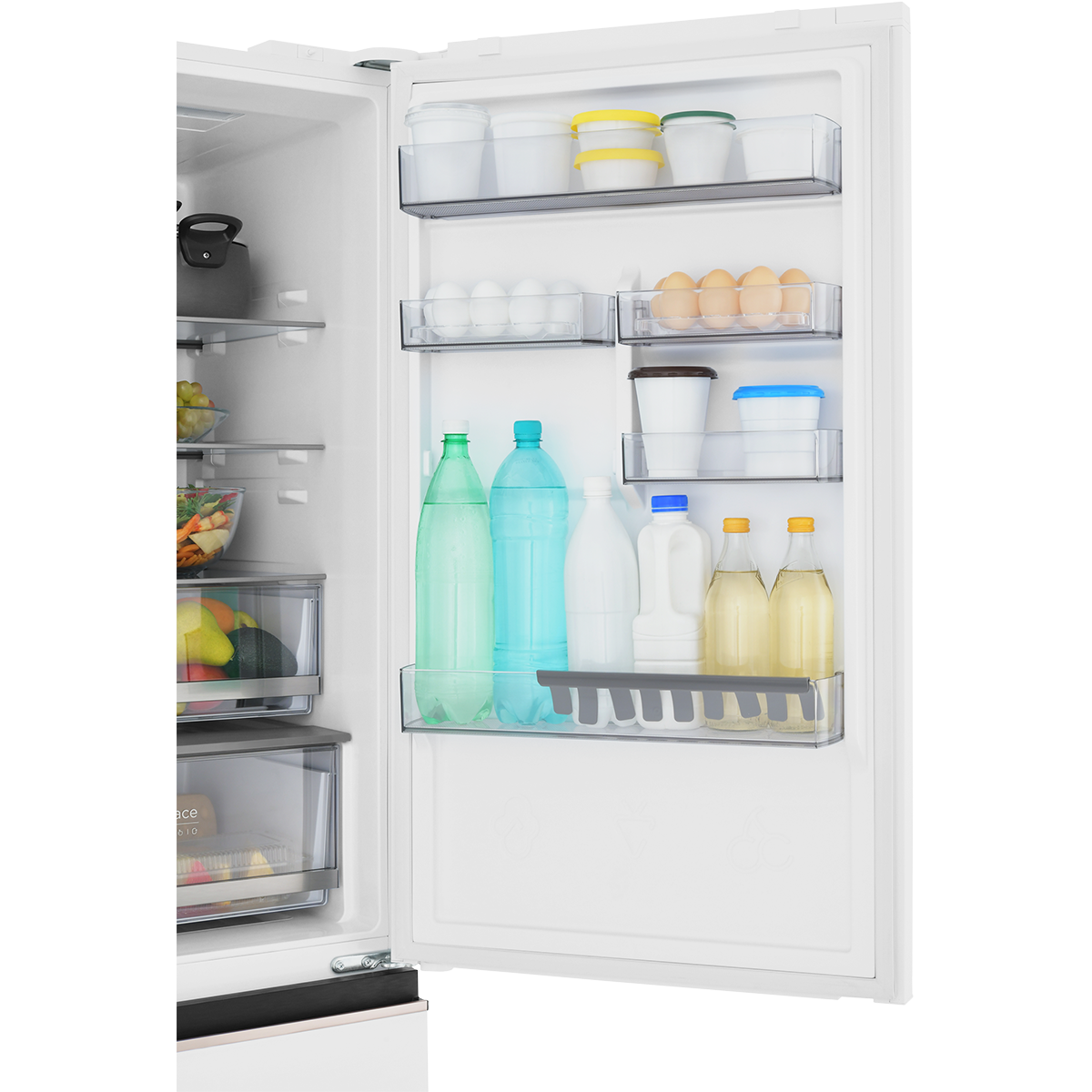 Холодильник Italian Door ZUGEL ZRFD362W, белое стекло