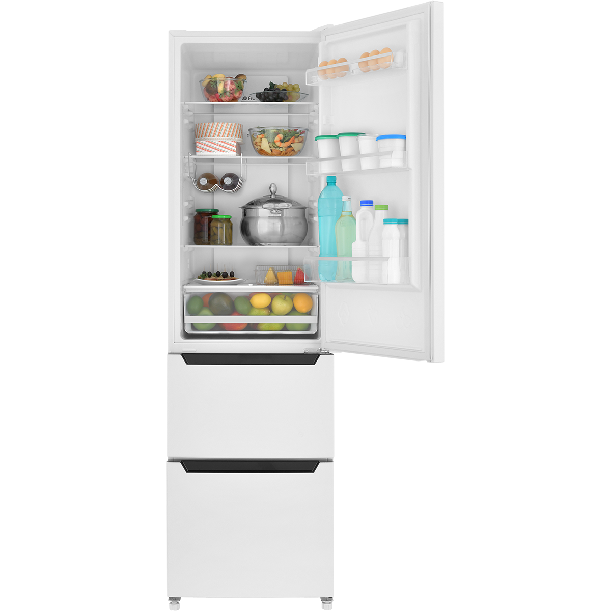 Холодильник Italian Door ZUGEL ZRFD200W, белый металл