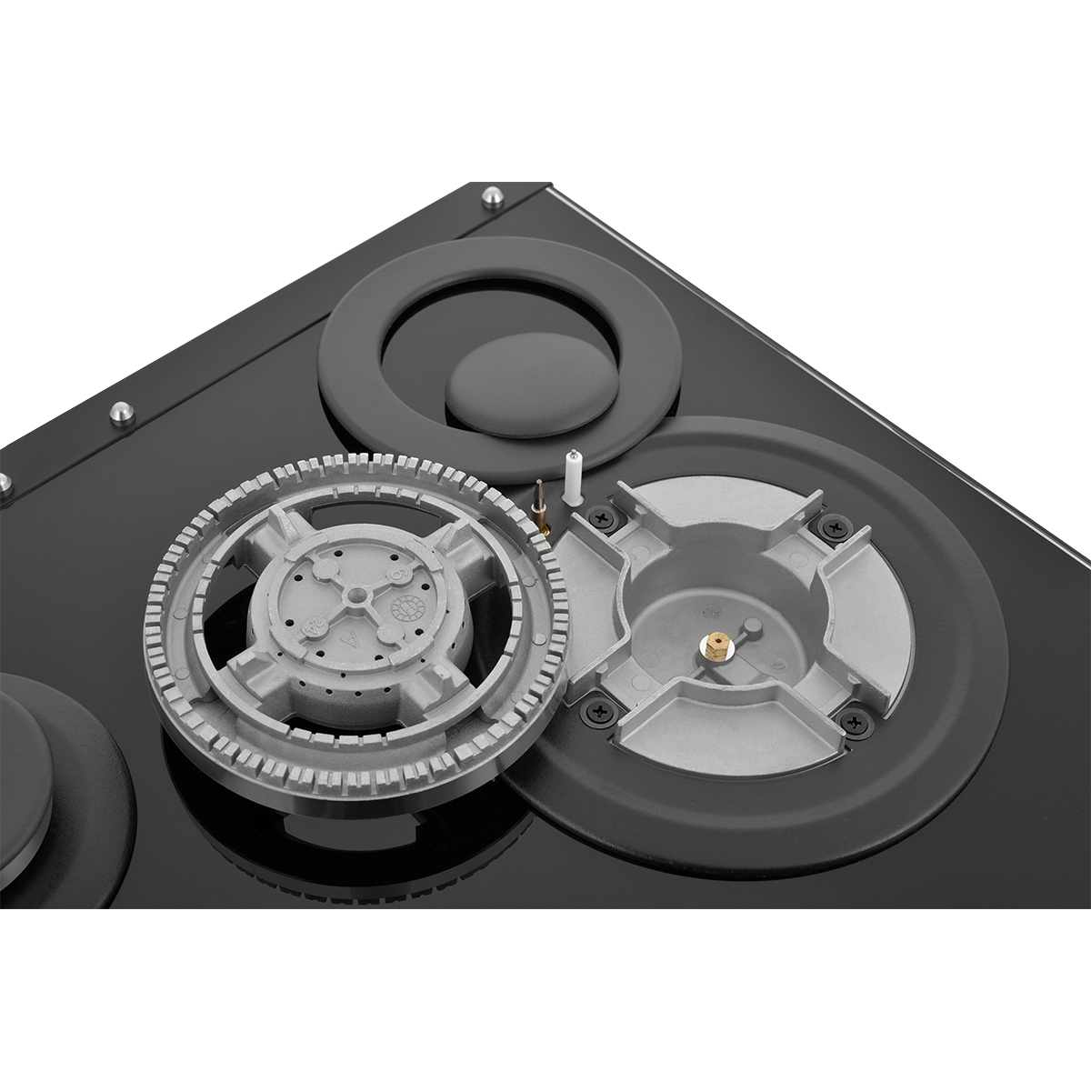 Встраиваемая газовая варочная панель ZUGEL ZGH450X, черная