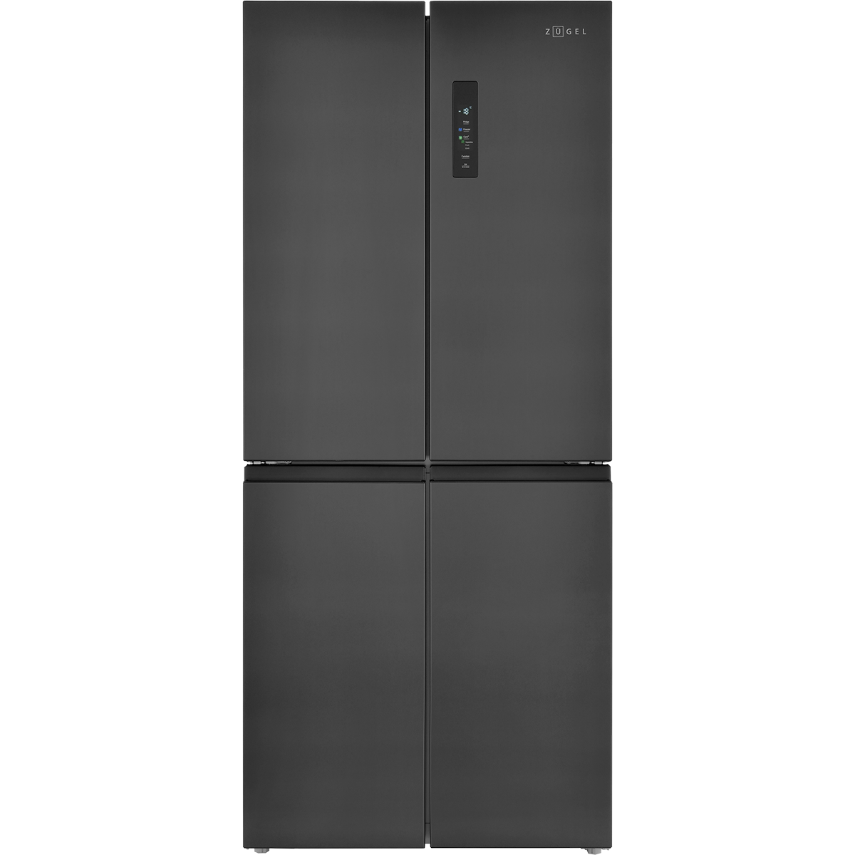 Холодильник Cross Door ZUGEL ZRCD430B, чёрная сталь