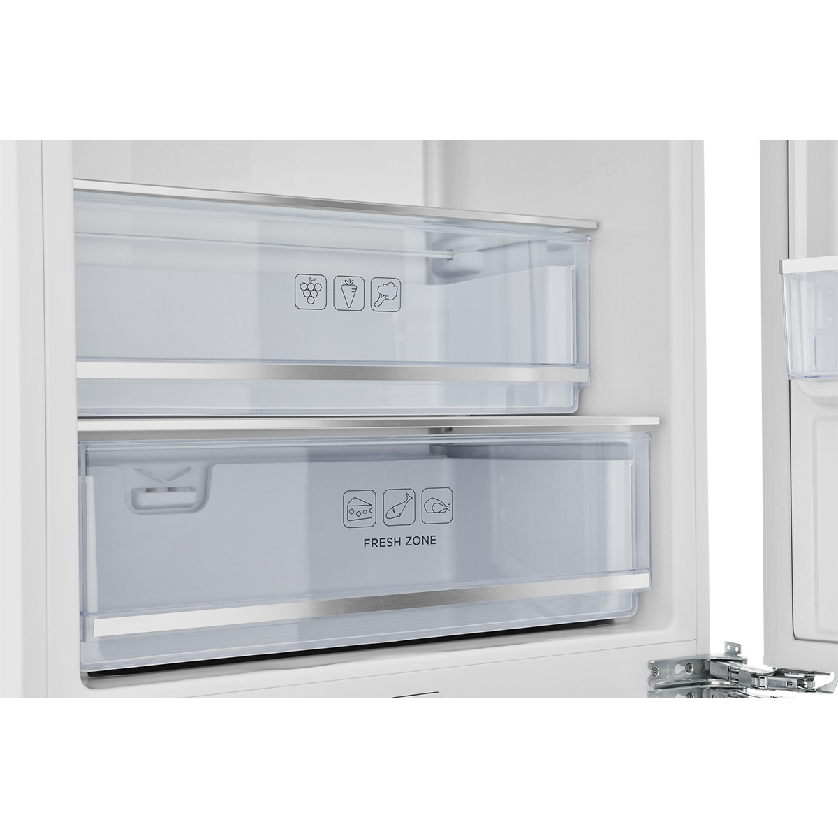 Встраиваемый двухкамерный холодильник ZUGEL ZRI2070FNF (Full No Frost, Inverter)