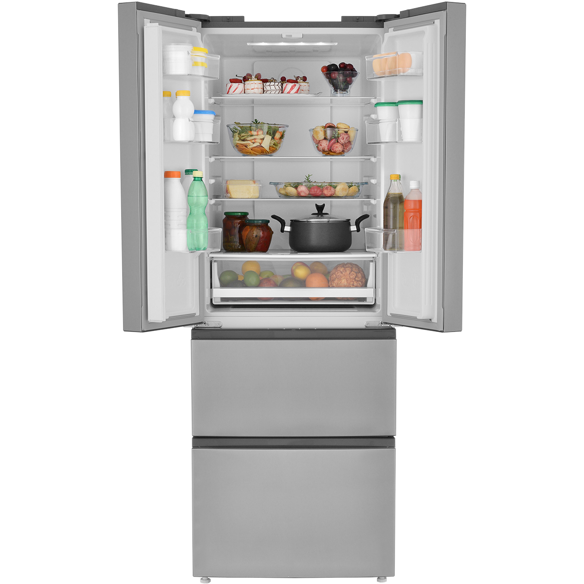 картинка Холодильник French Door ZUGEL ZRFD361X, нерж. сталь