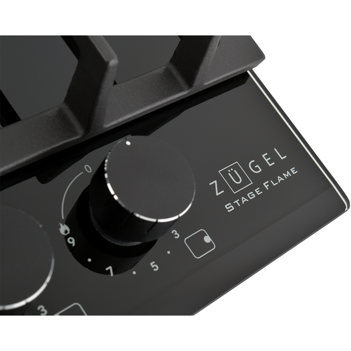 Встраиваемая газовая варочная панель ZUGEL ZGH450X, черная